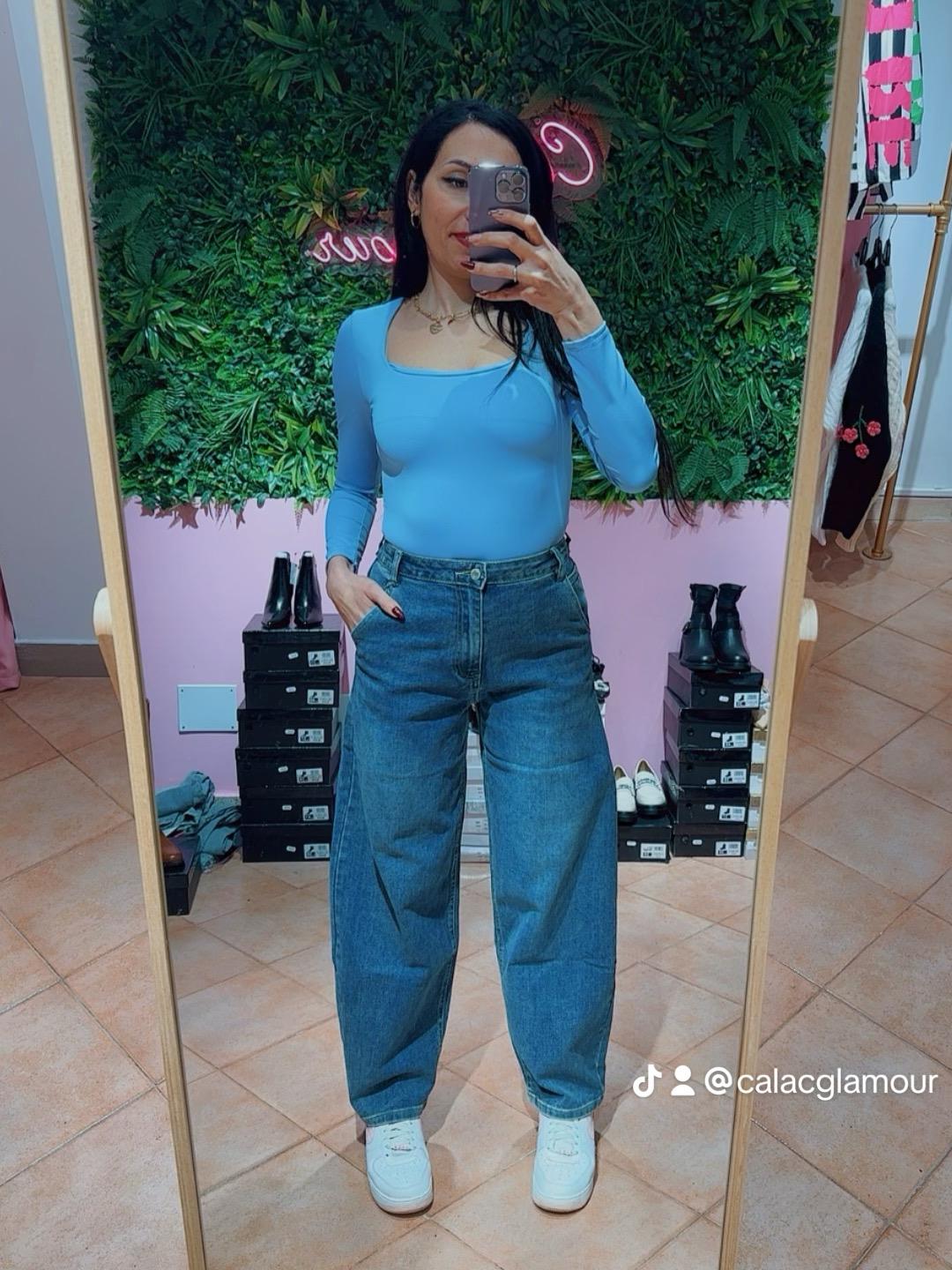 JEANS BALLON CHIARO